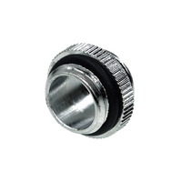 Alphacool G 14 doble rosca MM cromado  Adaptador