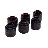 Alphacool 13MM negro pack 6 para tubo blando Racor