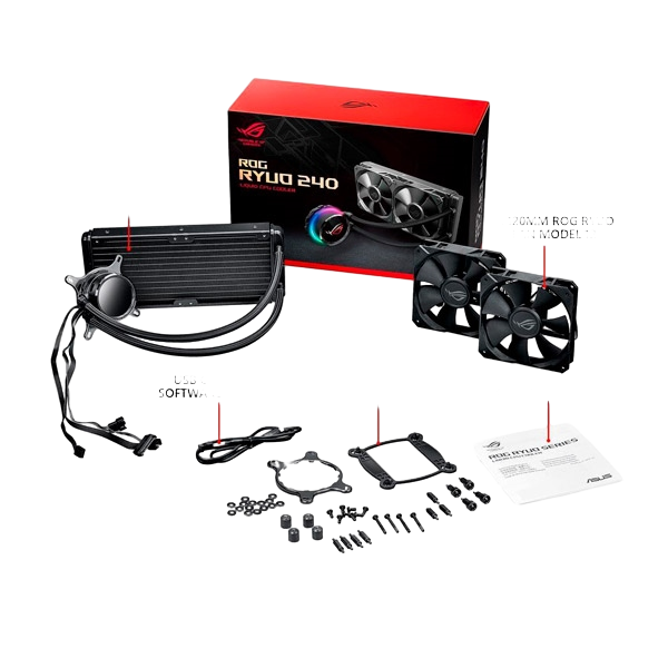 Asus ROG Ryuo 240 mm Refrigeración líquida Asus ROG Ryuo 240 mm Refrigeración líquida