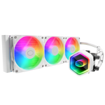 Cooler Master Masterliquid 360 Core II ARGB | Refrigeración Líquida AIO Blanca 3 Ventiladores