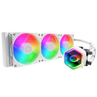 Cooler Master Masterliquid 360 Core II ARGB  Refrigeración Líquida Blanca