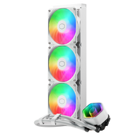 Cooler Master Masterliquid 360 Core II ARGB  Refrigeración Líquida AIO Blanca 3 Ventiladores