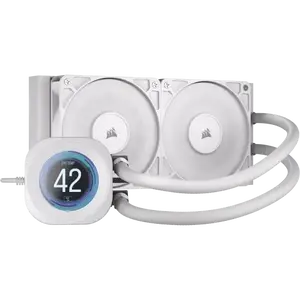 Corsair Nautilus 240 RS LCD 21 IPS ARGB  Refrigeración Líquida Blanca