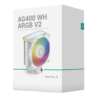 Deepcool AG400 ARGB V2 Disipador CPU Blanco Deepcool AG400 ARGB V2 Disipador CPU Blanco