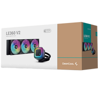 Deepcool LE360 V2 RGB  Refrigeración Líquida AIO 360mm 3 ventiladores ARGB PWM Black