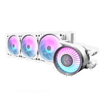 Darkflash Nebula DN360 ARGB | Refrigeración Líquida AIO 360mm 3 ventiladores ARGB Espejo Infinito Blanca