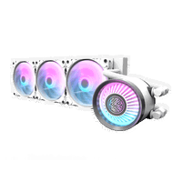 Darkflash Nebula DN360 ARGB  Refrigeración Líquida AIO 360mm 3 ventiladores ARGB Espejo Infinito Blanca