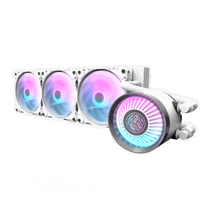 Darkflash Nebula DN360 ARGB  Refrigeración Líquida AIO 360mm 3 ventiladores ARGB Espejo Infinito Blanca