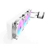 Darkflash Nebula DN360 ARGB  Refrigeración Líquida AIO 360mm 3 ventiladores ARGB Espejo Infinito Blanca