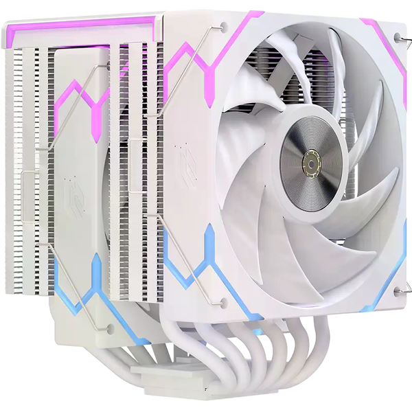 Einarex Glide G300 RGB LCD Doble ventilador Disipador CPU Blanco Einarex Glide G300 RGB LCD Doble ventilador Disipador CPU Blanco