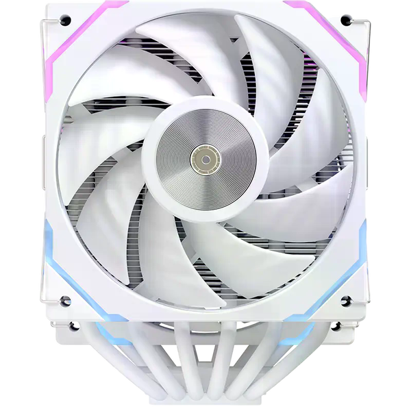 Einarex Glide G300 RGB LCD Doble ventilador Disipador CPU Blanco Einarex Glide G300 RGB LCD Doble ventilador Disipador CPU Blanco