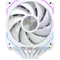 Einarex Glide G300 RGB LCD Doble ventilador Disipador CPU Blanco Einarex Glide G300 RGB LCD Doble ventilador Disipador CPU Blanco