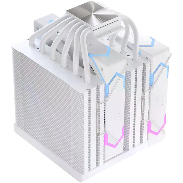 Einarex Glide G300 RGB LCD Doble ventilador Disipador CPU Blanco Einarex Glide G300 RGB LCD Doble ventilador Disipador CPU Blanco