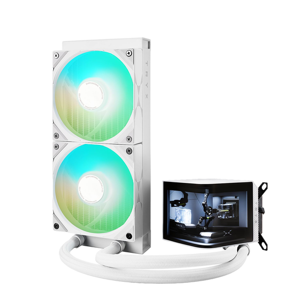 TRYX Panorama 240 ARGB  Refrigeración Líquida Blanca Pantalla curva AMOLED 65 TRYX Panorama 240 ARGB  Refrigeración Líquida Blanca Pantalla curva AMOLED 65