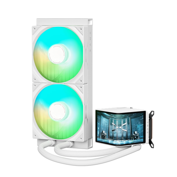 TRYX Panorama 280 ARGB  Refrigeración Líquida Blanca Pantalla curva AMOLED 65 TRYX Panorama 280 ARGB  Refrigeración Líquida Blanca Pantalla curva AMOLED 65