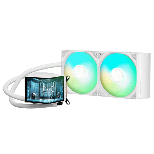 TRYX Panorama 280 ARGB  Refrigeración Líquida Blanca Pantalla curva AMOLED 65 TRYX Panorama 280 ARGB  Refrigeración Líquida Blanca Pantalla curva AMOLED 65