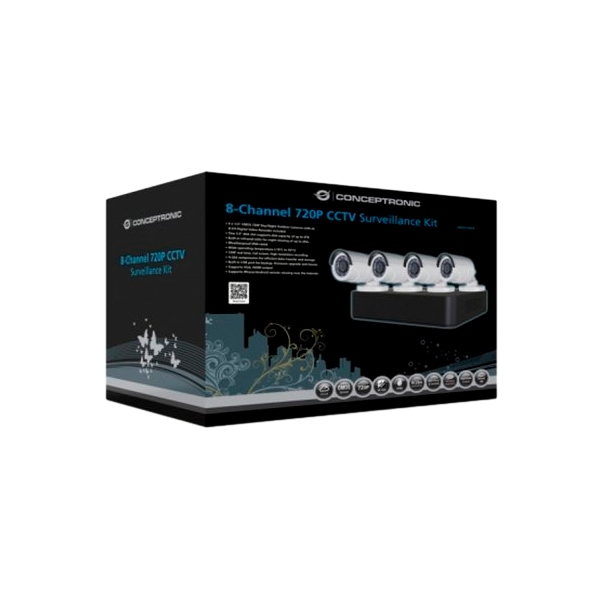 Conceptronic C8CHCCTVKITD V2  Kit de cámaras  HDD 2TB Conceptronic C8CHCCTVKITD V2  Kit de cámaras  HDD 2TB