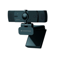 Conceptronic AMDIS07B  4K con Doble Micrófono  Webcam