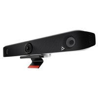 HP Poly Studio X52  Barra de vídeo Multifunción HDMI y USB Cámara 4K UHD de 20MP 4 Micrófonos y Altavoces estéreo dual