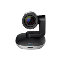 Logitech Group Cámara  Sistema de manos Libres  Hub  Mando a distancia  Para Videoconferencias en salas de reunión grandes y medianas
