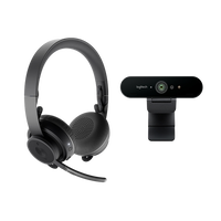 Logitech Zone Wireless  Brio 4K  Kit de videoconferencia