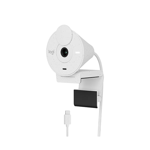 Logitech Brio 300 Blanco Crudo Full HD USB C Webcam Logitech Brio 300 Blanco Crudo Full HD USB C Webcam