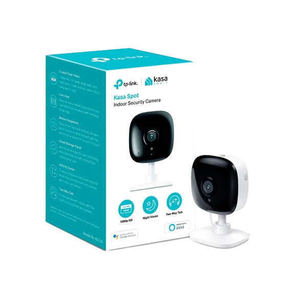 TPLink Kasa Spot KC100  Cámara de videovigilancia IP TPLink Kasa Spot KC100  Cámara de videovigilancia IP