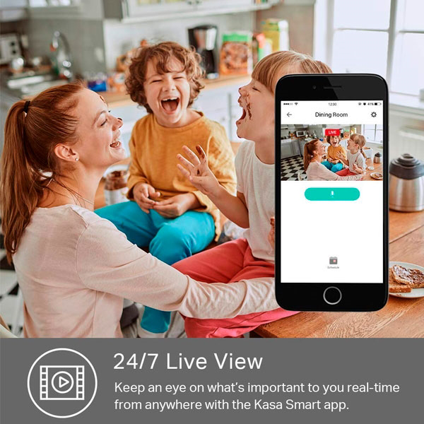 TPLink Kasa Spot KC100  Cámara de videovigilancia IP TPLink Kasa Spot KC100  Cámara de videovigilancia IP
