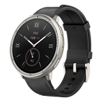 Amazfit Active 2 (Round) Black | Smartwatch GPS Pantalla AMOLED SpO2 160 Modos Deportivos Piel Versión Premium NFC