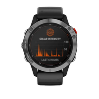 Garmin Fénix 6 Solar Plata  Negro  Smartwatch