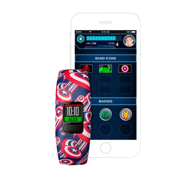 Garmin Vivofit JR 2 Marvel Cápitan América Smartwatch Garmin Vivofit JR 2 Marvel Cápitan América Smartwatch