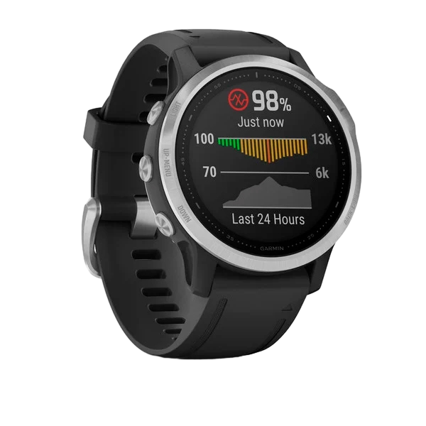 Garmin Fénix 6S Plata Negro Smartwatch Garmin Fénix 6S Plata Negro Smartwatch