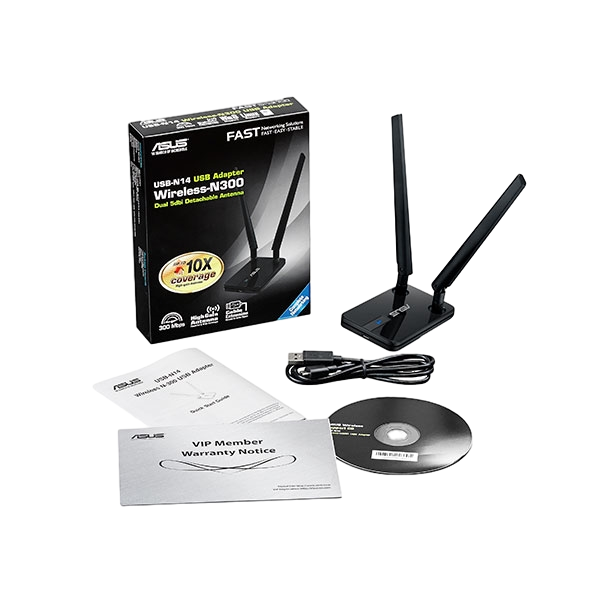 Asus USBN14 WiFi N Adaptador USB Asus USBN14 WiFi N Adaptador USB