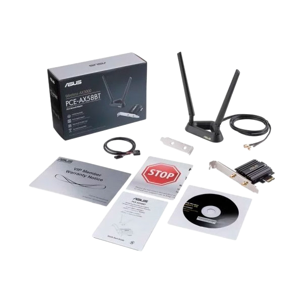 Asus PCEAX58BT WiFi6 AX3000 BT 50 Tarjeta de Red Asus PCEAX58BT WiFi6 AX3000 BT 50 Tarjeta de Red