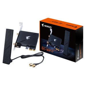 Gigabyte GCWIFI7  Tarjeta PCIe WiFi 7 Bluetooth 54 con Antena externa de alta ganancia