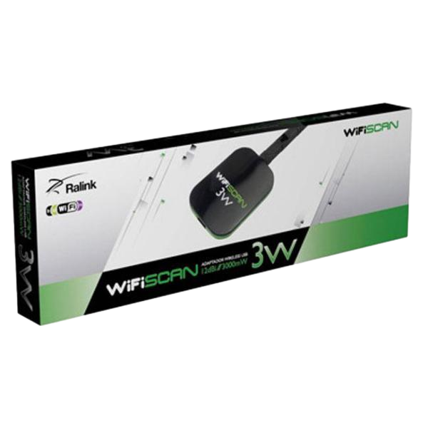 WiFiSCAN 3W Ralink 3070 N150 12dBi USB  Adaptador wifi WiFiSCAN 3W Ralink 3070 N150 12dBi USB  Adaptador wifi