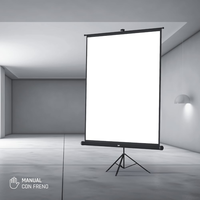 Iggual PSITS200 con Trípode 200x200 Pantalla de Proyección Iggual PSITS200 con Trípode 200x200 Pantalla de Proyección