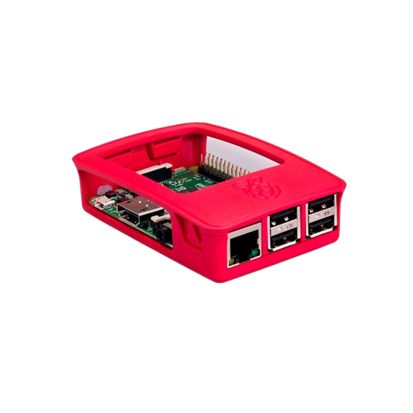 Caja RASPBERRY PI 3 B Blanca y Roja Accesorio Caja RASPBERRY PI 3 B Blanca y Roja Accesorio