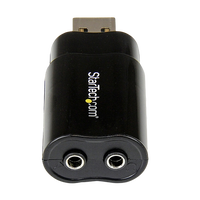 Startech Adaptador Sonido USB Externo Tarjeta de Sonido Startech Adaptador Sonido USB Externo Tarjeta de Sonido